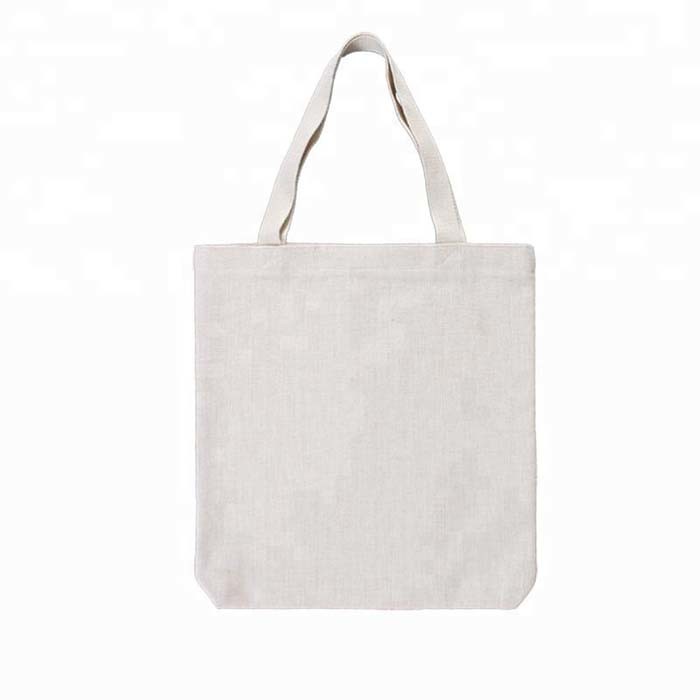 Different sizes of Simple Sublimation Blank Linen Shopping Bag For Sublimation LOGO Printing