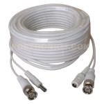 5-50 Meters Black/White Color CCTV Pre-made Siamese Video and Power Cable