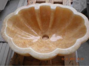 Wholesale Bathroom Elegant Marble Sink / Natural Stone Basin For Indoor Decoration from china suppliers
