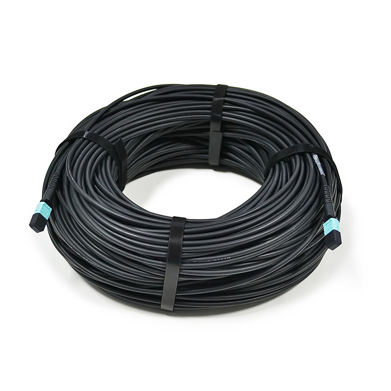 SM MM Fan Out MTP MPO Fiber Patch Cable 12 / 24 Fiber