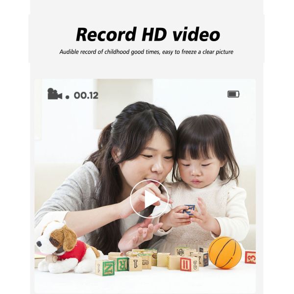 2.4inch IPS Screen Child Camera with Thermal Printer Instantly Print Photos and Record Videos