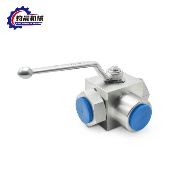 OEM Low Temperature KHB3K Hydraulic Ball Valve With Flanged Zinc Plating
