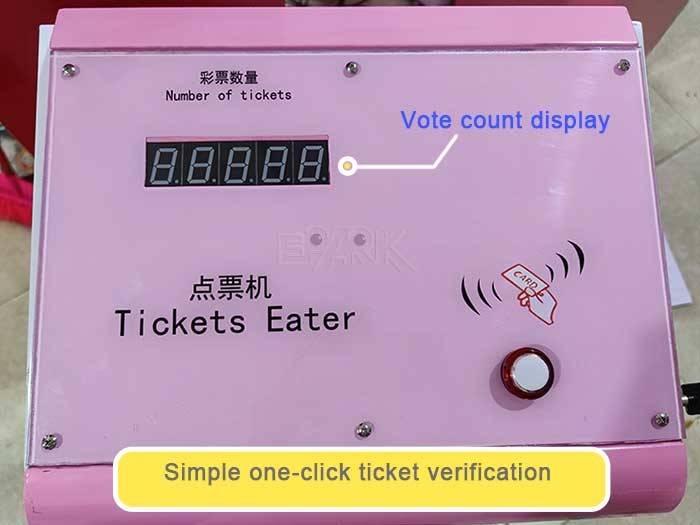 250W Ticket Eater Machine Automatic Ticket Eating Cutting Machine