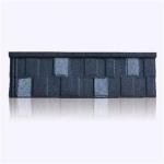0.40mm AZ40 Black White Color Stone Shingle Roof Metal Tiles AluZinc Base Metal