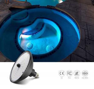Wholesale E26 adjustable base 12V AC RGB switch ON / OFF control 17W PAR56 aluminum LED pool light from china suppliers
