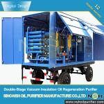 1200 Liter Per Hour Insulation Oil Purifier / Vacuum Transformer Oil Filtration