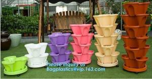 Wholesale Stackable Stack Garden Planter Herb tomota pot Flower Pots Indoor Outdoor,Garden Home Indoor Goods Planters,Plant Flower from china suppliers