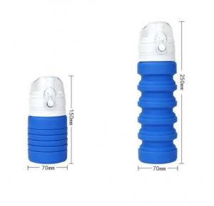 Wholesale Silicone Folding Cup,Food-Grade Silicone Sport Portable Water Bottle Foldable Cycling Water Bottle from china suppliers