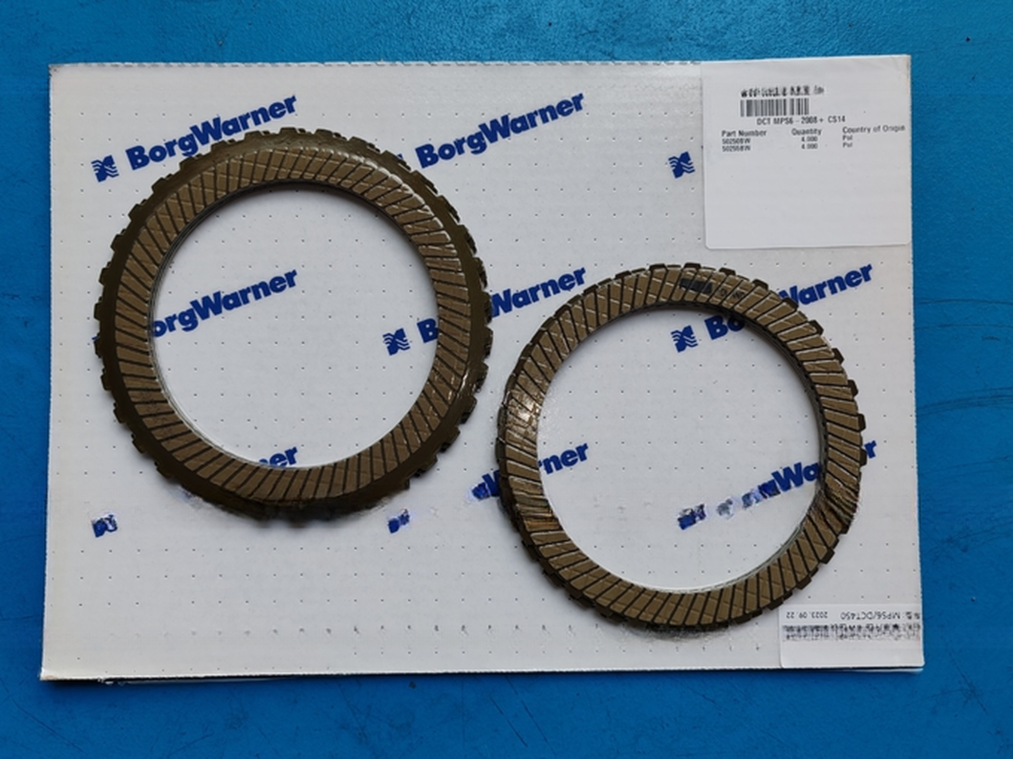 OEM NO 6DCT450 Friction Plate Kit 8-piece set for Chrysler Dodge Ford Land Rover Volvo
