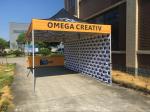600D Polyester Steel Frame Canopy 10x10 Pop Up Trade Show Tents Outdoor Marquee
