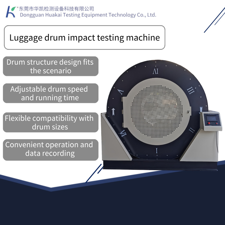 Luggage Drum Drop Impact Testing Machine Suitcase Rolling and Impact Simulation Testing Machine