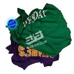 Grade B Dark color tshirt cut piece cloth cotton & synthetic cotton rag 10kg bag