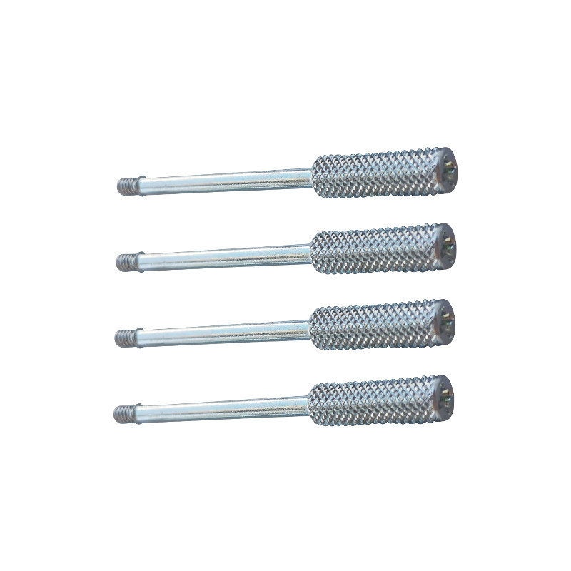 #4-40 UNC 49mm Length Stainless Steel Thumb Screws For Computer Cable