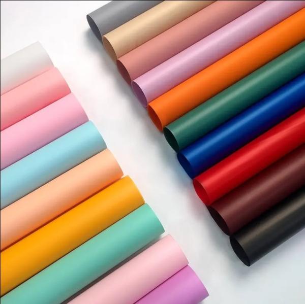 Solid Floral Bouquet Wrapping Paper Waterproof Flower Packaging for Florist