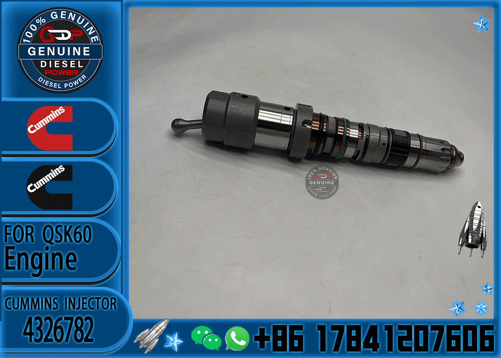High Quality Injector 4326782 4088429 4087895 For CUMMINS QSK 45 K60 QSK60 Diesel Engine