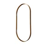 Anodizing Brushed Aluminium Oval Picture Mirror Frames For Dining Room Bedroom