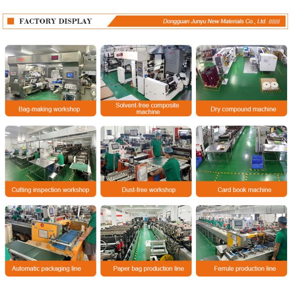 OEM ODM Foldable Biodegradable Window Moisture-proof Resealable Plastic Bags Kraft Paper Packaging Bags