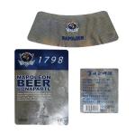 metallized paper for beer label,private label beer Embossed Printed Beer Bottle