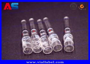 Wholesale Bodybuilding 1ml Ampoule Bottle Printing Clear Amp With Printed Decorative Rings from china suppliers