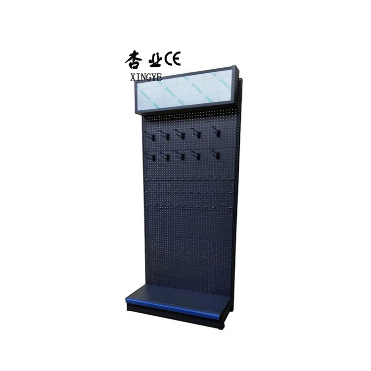 Factory customized color size metal heavy duty shelves wall shelves for cosmetics display gondola