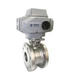 Dn100 Pn40 Stainless Steel Ball Valve AC380V Flange Connection