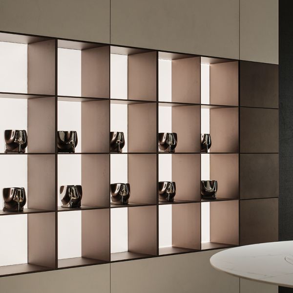 Space Saving Aluminum Modular Cabinet Embedded Metal Alcove Niches