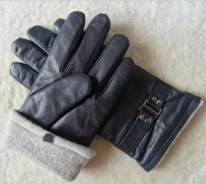 Wholesale Wholesale Stock Classic Design genuine Leather men Goat Skin Leather Gloves from china suppliers