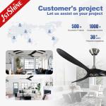 Home No Noise Energy Saving Ceiling Fans With Real Wood Blades