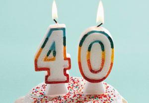 Wholesale Glitter Number Birthday Candles , 40th Anniversary Cake Candles Food Grade from china suppliers