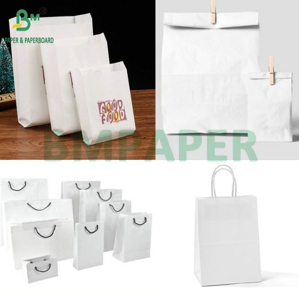 Wood Pulp 50gsm 60gsm High White Kraft Paper For Packaging Bags