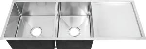 Wholesale 16 Gauge Stainless Steel Sink With Drainboard , Undermount Handmade Kitchen Sink from china suppliers