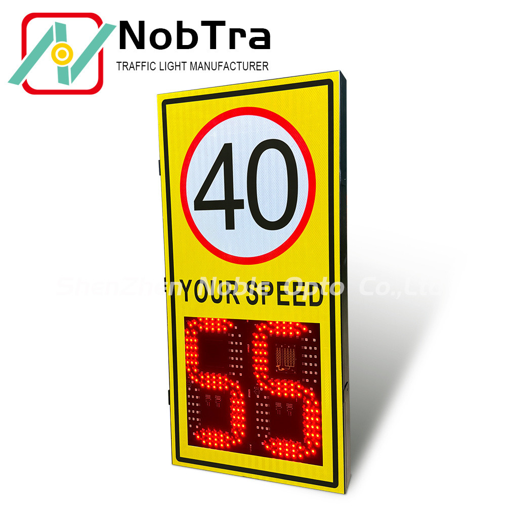 Suggestion install height 2.5-4 Meters -40°C To 60°C Digital Speed Limit Signs with Visibility Range More Than 300 Meters