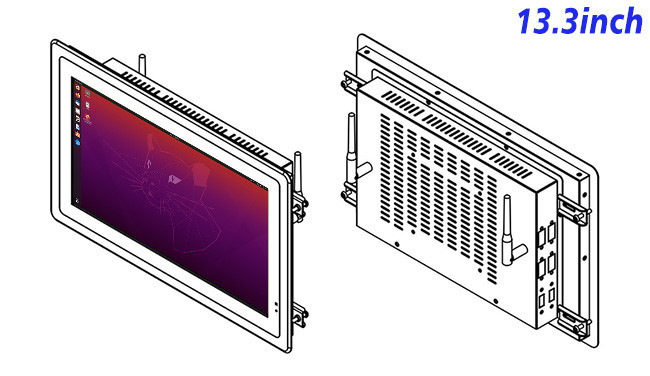 13.3-Inch Slim Linux Screen for Retail Interfaces and Public Information Systems