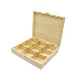 Simply Pine Wood Aromatherapy Oil Storage Box Mooncake Gift Box With Metal Hinge