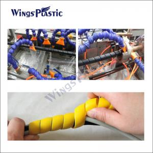 Wholesale PE PP PA Spiral Wrap Guard Hose Pipe Extruder Machine With Single Screw Extruder from china suppliers