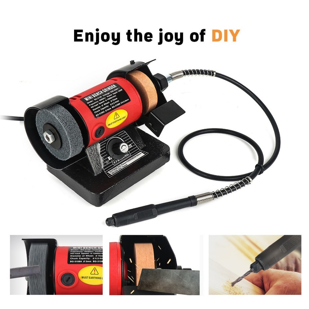 150W Bench Grinding Polishing Machine Versatility With Table Saw Cutting