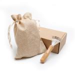 Natural Bristle Wooden Dry Body Bath Shower Brush For Exfoliating Scrubber