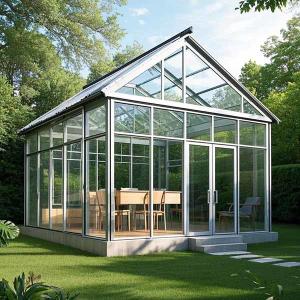 Wholesale 10x12 Feet Sun Room UV Protection Aluminum Frame SunRoom Double Pane Insulation from china suppliers