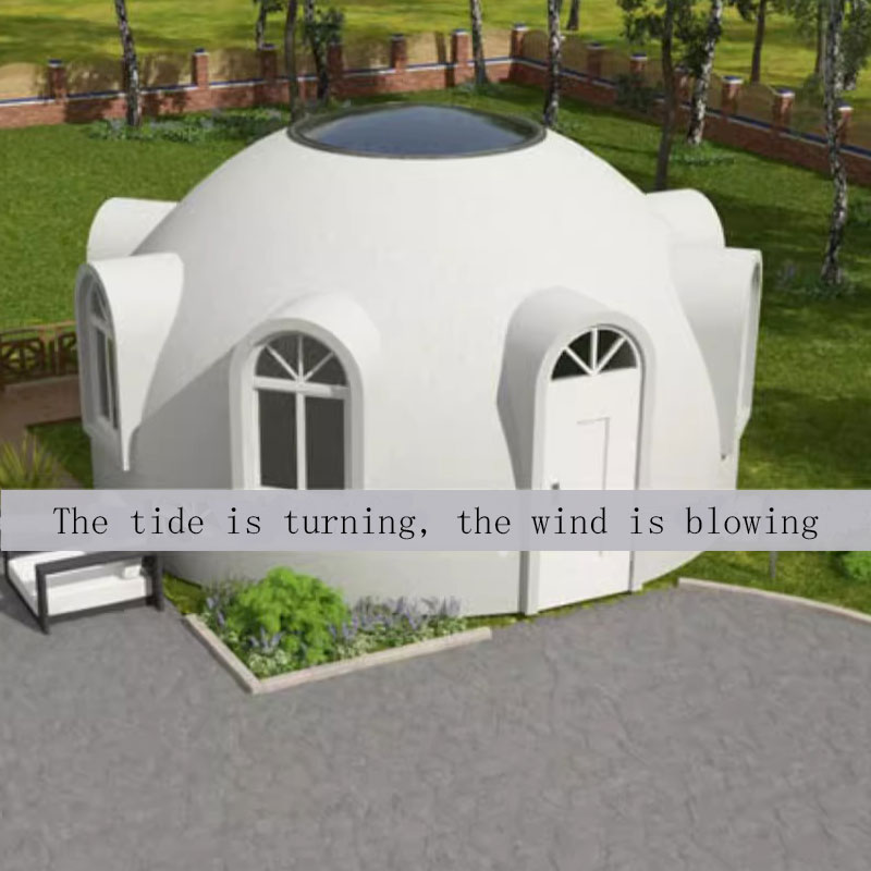 Modern Design Villa Mobile Sun Room Seaside Glass Steel Integrated Housing Homestay
