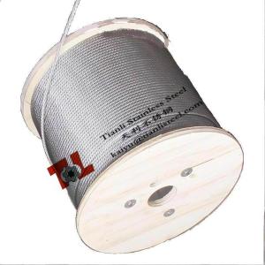 Wholesale Stainless Steel Wire Rope 316 A4 1.4401 7x7 6mm 144kg per 1000m GBT9944-2015 from china suppliers