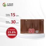 Household Curved Solar PV Roof Tiles 50W Residential Solar Roof Tiles