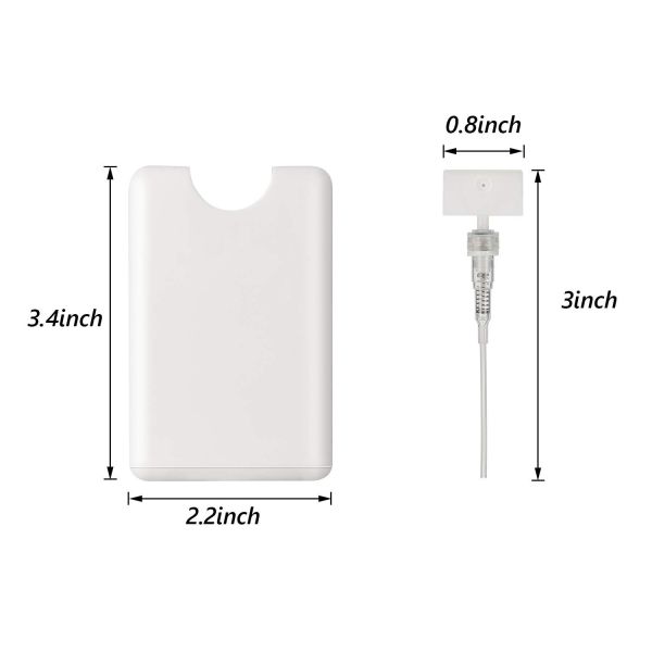 15ml 20ml Portable Thin Credit Card Spray Perfume Bottle Leak Proof Fine Mist Atomizer Easy for Travel Daily Use