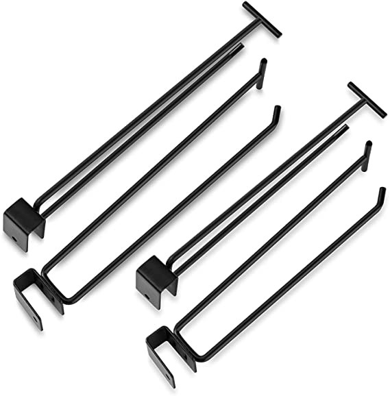 Looped Supermarket Shelf Accessories Metal Hook Rack Display For Retail Shops