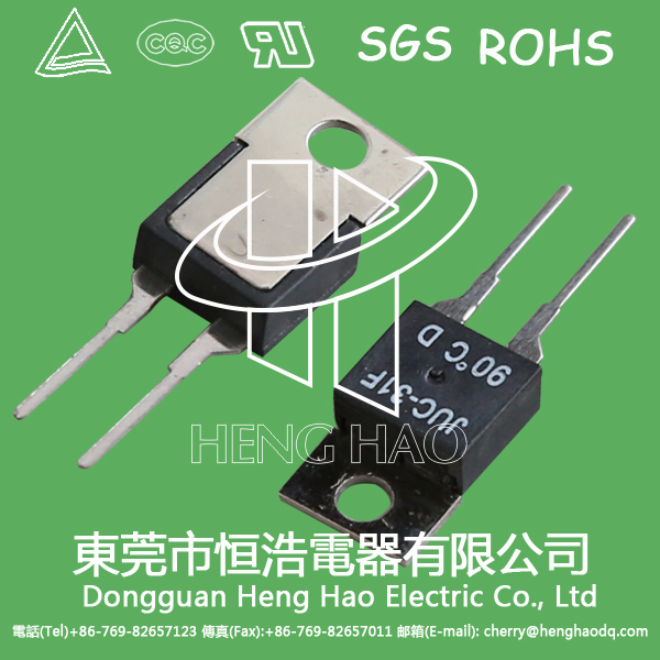 Miniature Bimetal Thermostat JUC-31F Mini Thermal Cut Off Switch 250v 2A 0-130C