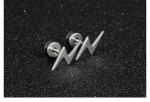 Punk Ear Stud Earrings For Men Hip Hop Jewelry Gift Stainless Steel Screw Back
