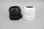 M12 Types of cable glands Waterproof Nylon plastic cable glands in White Black
