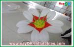 White 190T oxford cloth Giant Inflatable Decoration Flower Led Lighting For