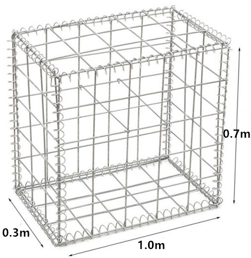 3mm Welded Mesh Gabion Stone Galvanized Multi Size Net Retaining Wall