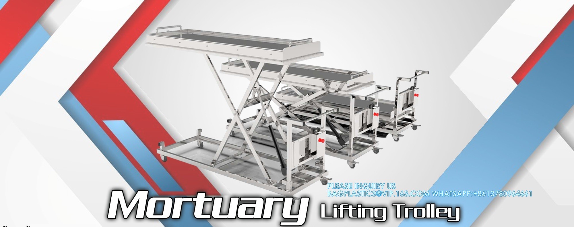 304 Stainless Steel Cadaver Trolley Lift Mortuary Morgue Hydraulic Body Lifter Coffin Accessories