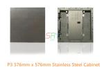Black Color Stainless Steel LED Display Cabinet Fixed Installation